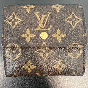Authentic Louis Vuitton Monogram Portefeiulle Elise Trifold Wallet